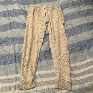 White Hurley sweatpants